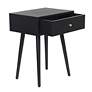 5_Arthur 23.5" High Black Side Table with One Drawer more views