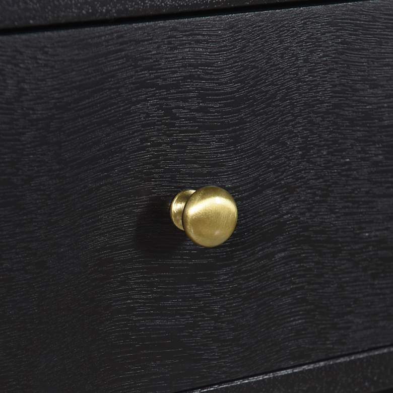 Image 7 Arthur 23.5" High Black Side Table with One Drawer more views