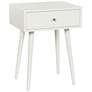 2_Arthur 23.5" High Farmhouse White Side Table with One Drawer