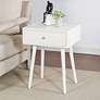 1_Arthur 23.5" High Farmhouse White Side Table with One Drawer