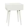 4_Arthur 23.5" High Farmhouse White Side Table with One Drawer more views