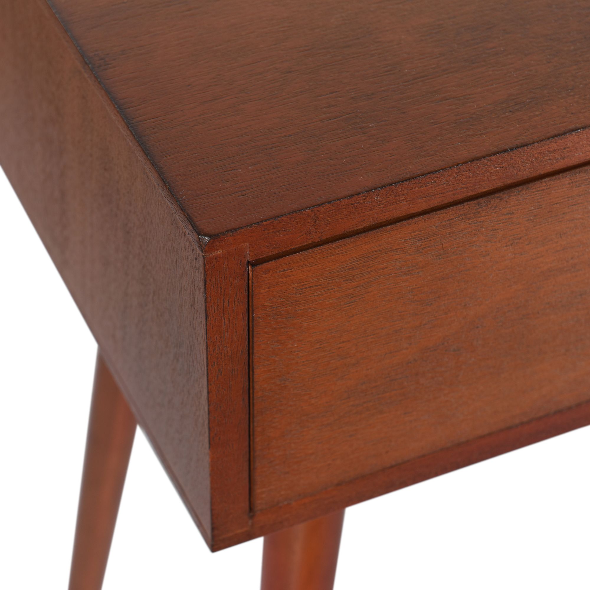 Image 7 Arthur 23.5" High Light Walnut Side Table with One Drawer more views