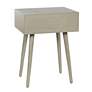 4_Arthur 23.5" High Restoration Gray Side Table with One Drawer more views