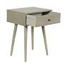 5_Arthur 23.5" High Restoration Gray Side Table with One Drawer more views