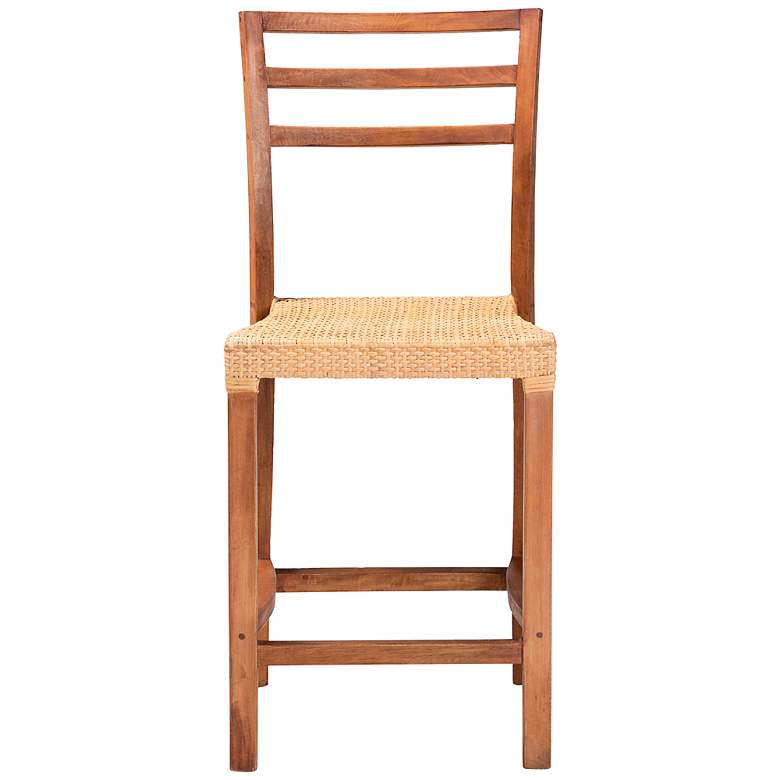 Image 5 Arthur 24 1/2" Natural Walnut Brown Counter Stool more views