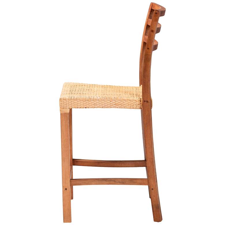 Image 6 Arthur 24 1/2" Natural Walnut Brown Counter Stool more views