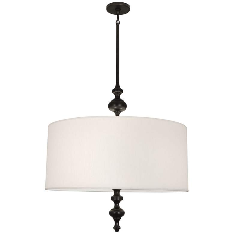 Image 1 Arthur 27" Wide Deep Patina Bronze Drum Pendant Light