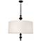 Arthur 27" Wide Deep Patina Bronze Drum Pendant Light