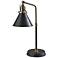 Arthur Black and Antique Brass Desk Lamp