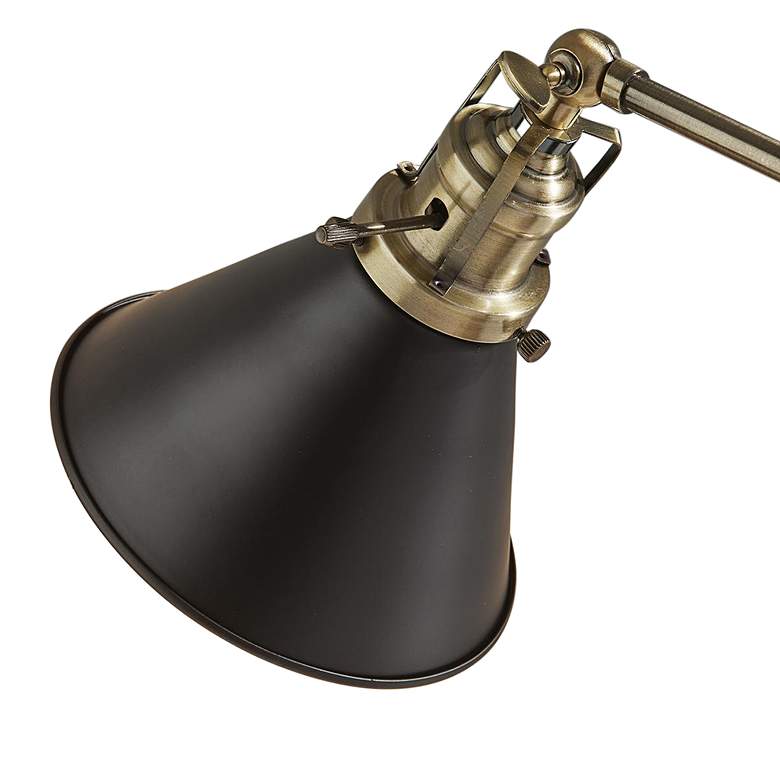 Image 2 Arthur Black and Antique Brass Desk Lamp more views
