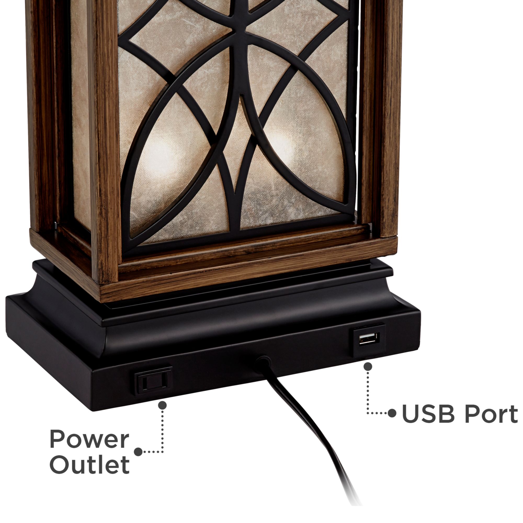 Arthur Night Light Table Lamp with USB Port 46C80 Lamps Plus