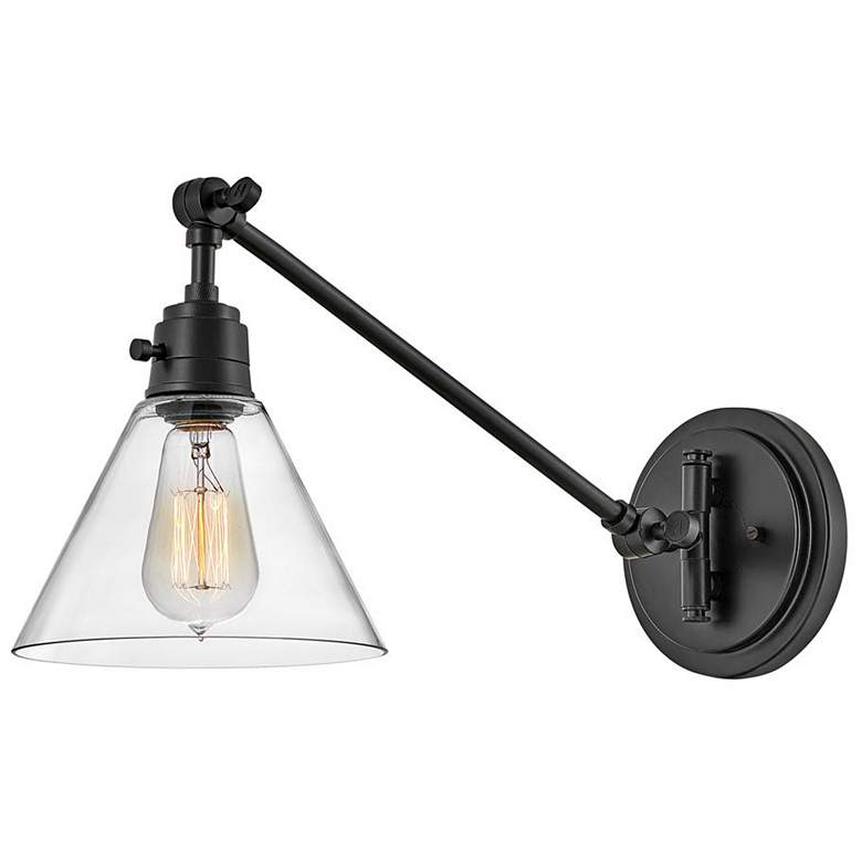 Image 1 Arti 10 1/4" High Black Wall Sconce by Hinkley Lighting