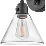Thumbnail4 of Arti 12 1/4" High Black with Clear Shade Wall Sconce more views