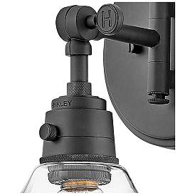 Image5 of Arti 12 1/4" High Black with Clear Shade Wall Sconce more views