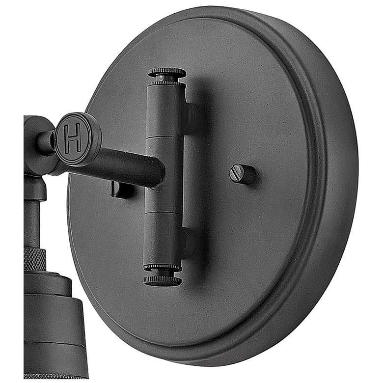Image 6 Arti 12 1/4" High Black with Clear Shade Wall Sconce more views