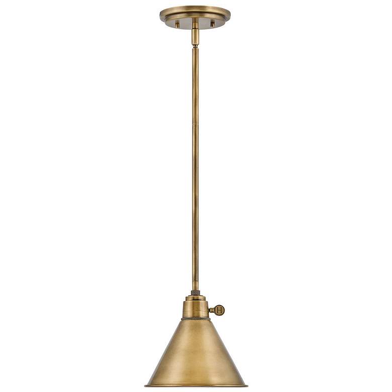 Image 1 Arti 7 3/4" Wide Brass Mini Pendant by Hinkley Lighting