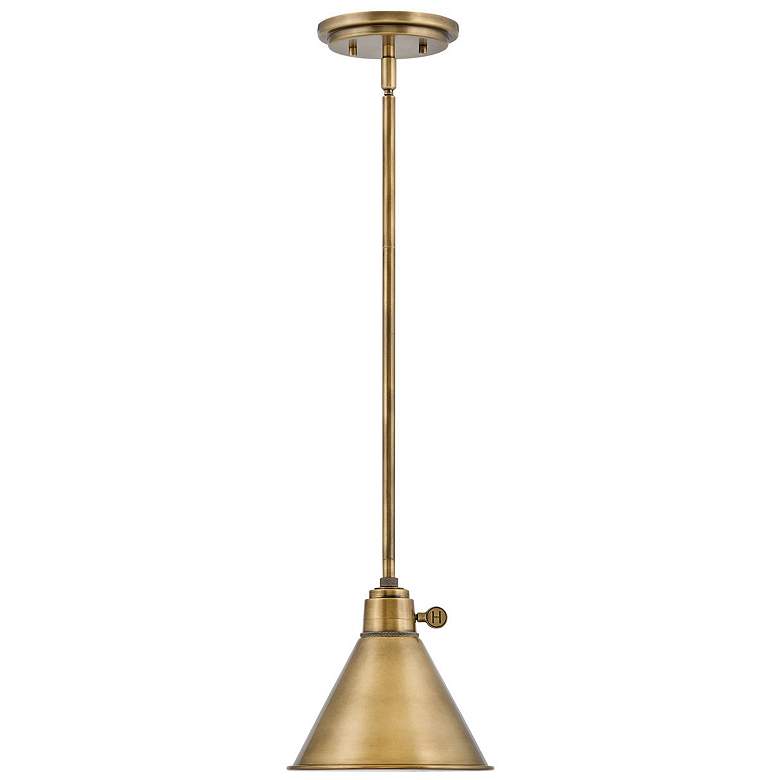 Image 1 Arti 7 3/4 inch Wide Brass Mini Pendant by Hinkley Lighting