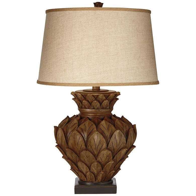 Image 1 Artichoke Collection Tropical Brown Table Lamp