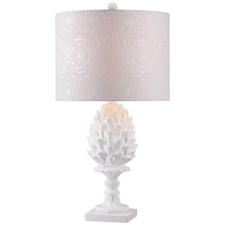 Image 1 Artichoke Ivory Ceramic Table Lamp