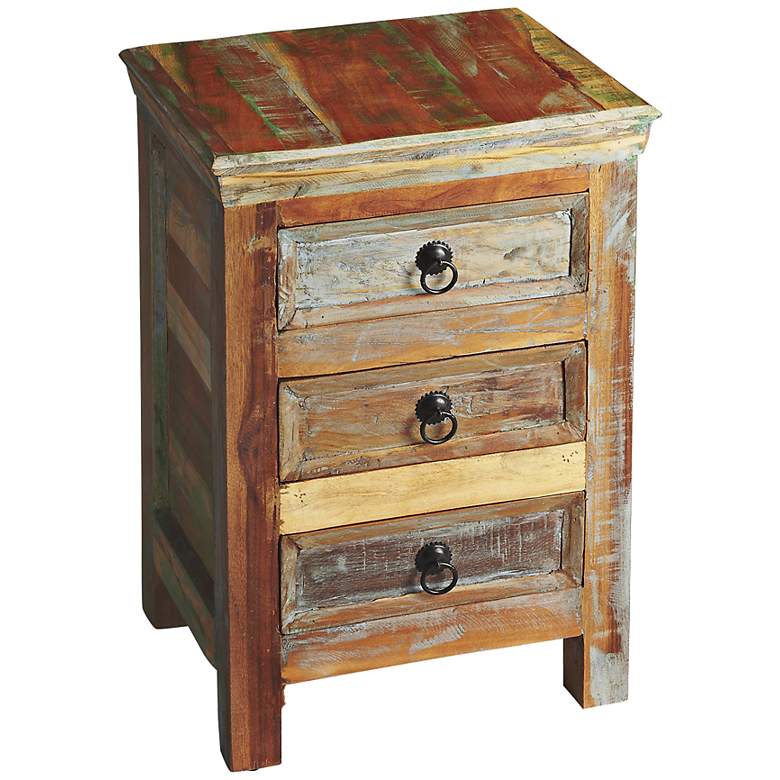 Image 1 Artifacts 3-Drawer Distressed Accent Chest