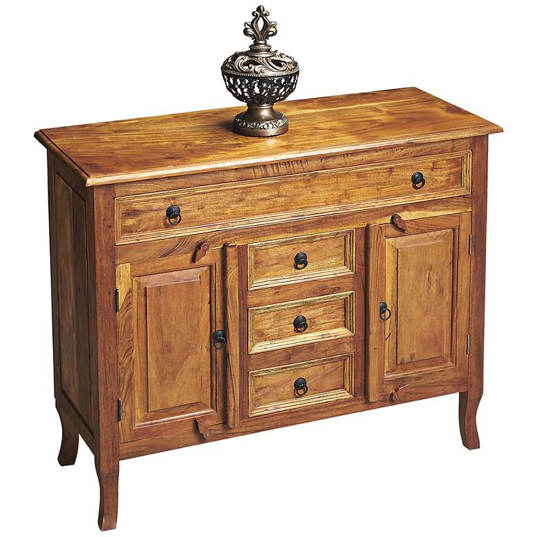 Image 1 Artifacts Acacia Hardwood Console Cabinet