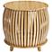 Artino  24 1/2" Wide Natural Bamboo Accent Table