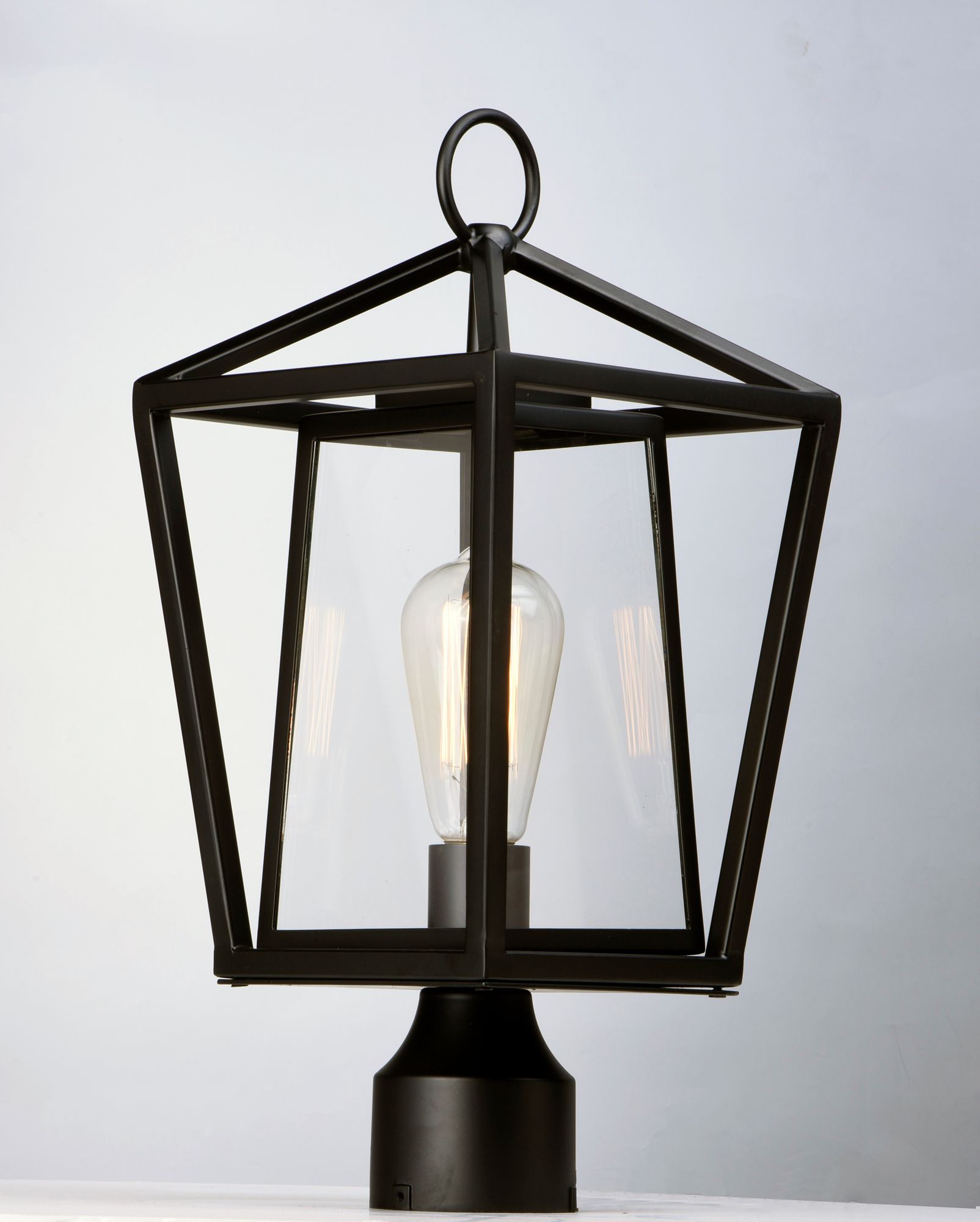 Image 3 Artisan 1-Light Outdoor Post Lamp Black more views