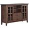 Artisan Aged Brown 2-Door 2-Drawer TV Stand Media Chest