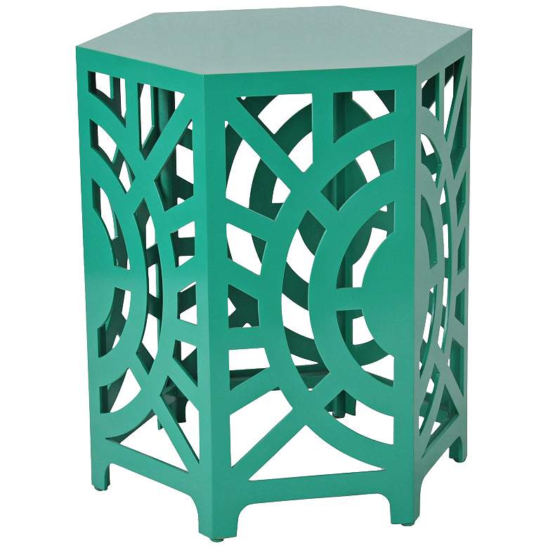 Image 1 Artisan Emerald Green End Table Stool
