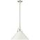 Artistan 18" Wide Polished Nickel Cone Pendant Light
