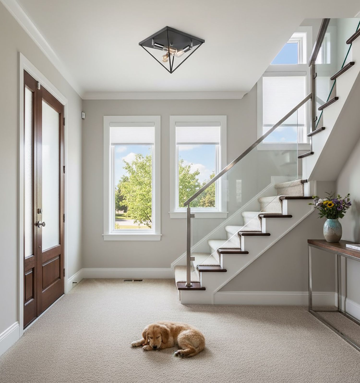 Image 2 Artistry 14" Wide 3-Light Polished Nickel Flush Mount more views