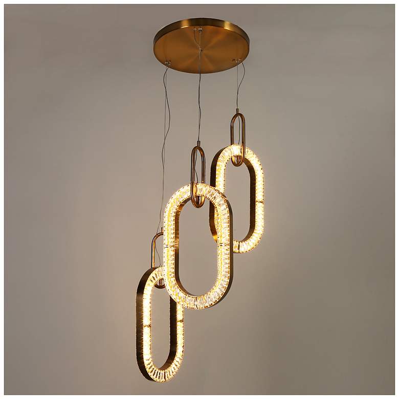 Image 2 Artohea 3-Light LED Cluster Island Pendant Light more views