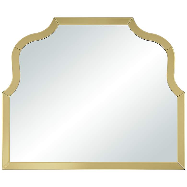 Image 2 Artois Gold 31 1/2 inch x 37 1/2 inch Arch Top Wall Mirror