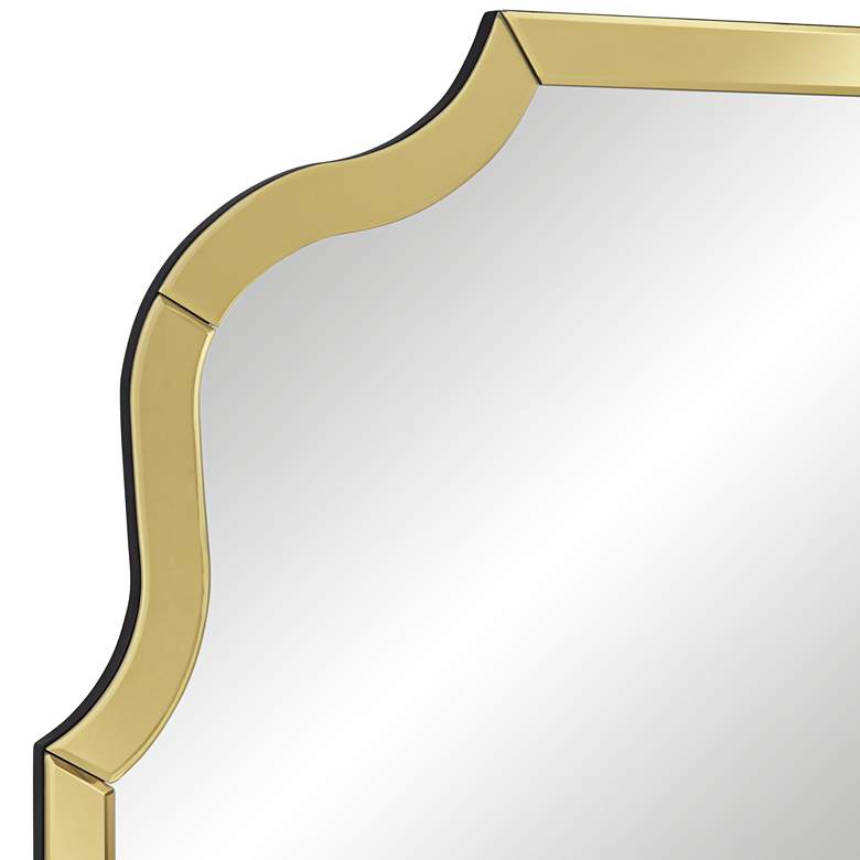 Image 3 Artois Gold 31 1/2" x 37 1/2" Arch Top Wall Mirror more views