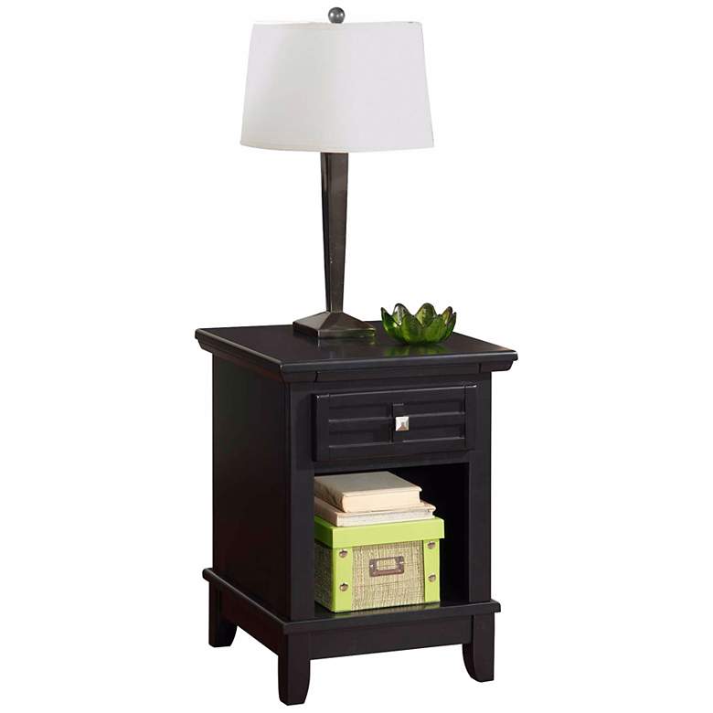 Image 1 Arts and Crafts Black Night Stand