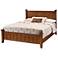 Arts and Crafts Cottage Oak Lattice Queen Bed