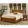 Arts and Crafts Cottage Oak Queen Bed and Night Stand Set