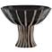 Arttu 14 1/4" Wide Black and Sand Modern Terracotta Bowl