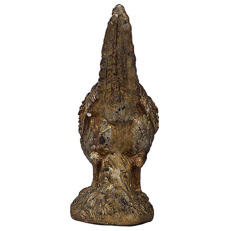 Image 3 Arturo 19" Wide Bronze Grazing Pheasant Sculpture more views