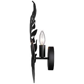 Image5 of Aruba 16 3/4" High Natural Black Metal Wall Sconce more views