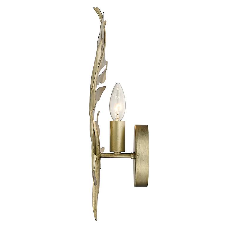 Image 4 Aruba 16 3/4" High White Gold Metal Wall Sconce more views