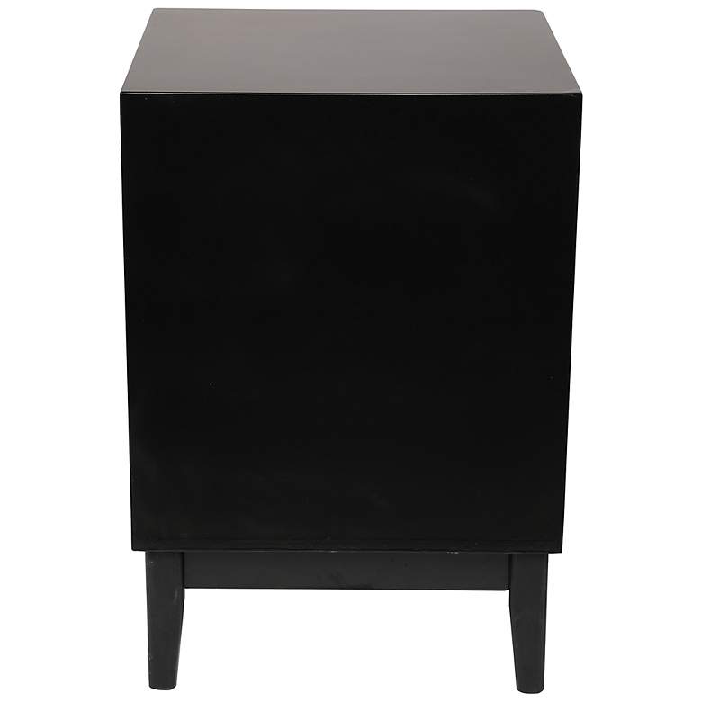 Image 6 Aruba 18 inch Wide Black Wood 1-Drawer 1-Shelf Accent Table more views