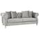 Arvada 86 1/2" Wide Sky Gray Sofa with Pillows