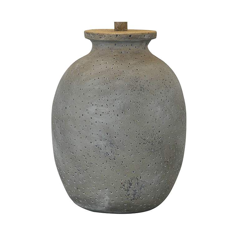 Image 4 Arvey 30 inch Concrete Stone Hydrocal Pot Rustic Table Lamp more views