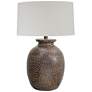 2_Arvey 30" High Brown Hydrocal Construction Classic Pot Table Lamp