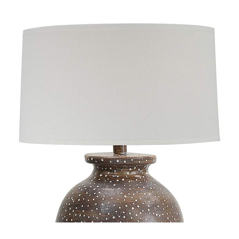 Image 3 Arvey 30" High Brown Hydrocal Construction Classic Pot Table Lamp more views