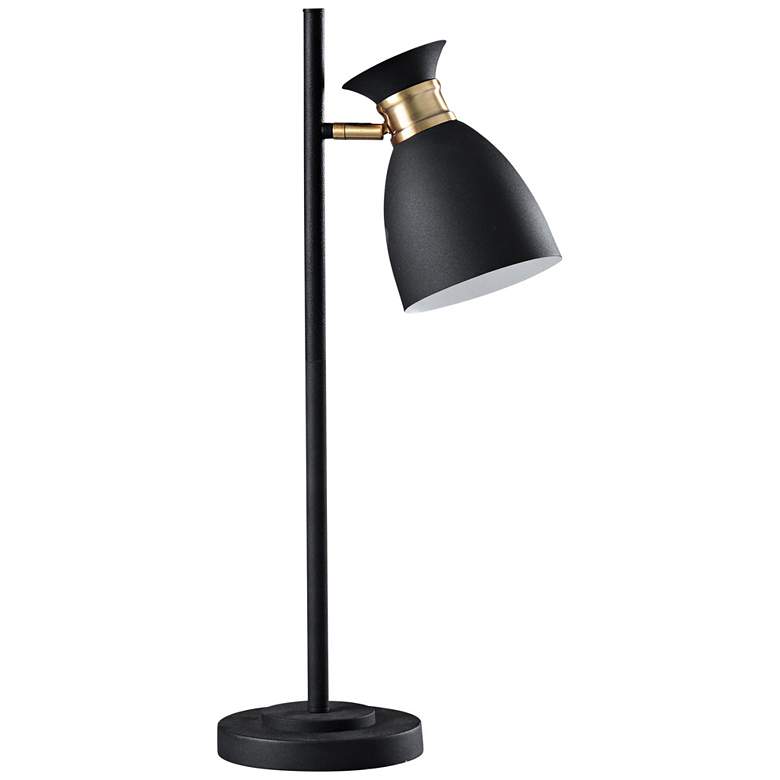 Image 1 Arvin Black and Gold Finish Metal LED Table Lamp