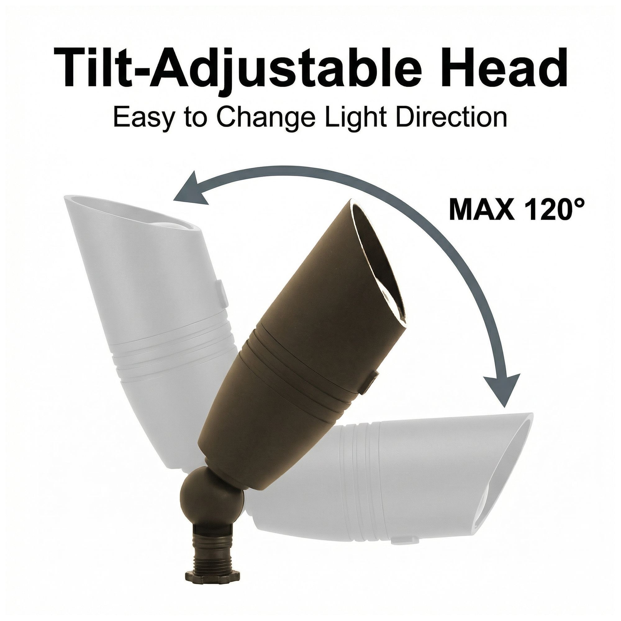 Image 4 Arvix 5.8" Bronze Aluminum Outdoor Landscape Spotlight more views