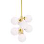 1_Arya 12" Wide Satin Gold 8-Light Mini Pendant