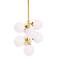 Arya 12" Wide Satin Gold 8-Light Mini Pendant